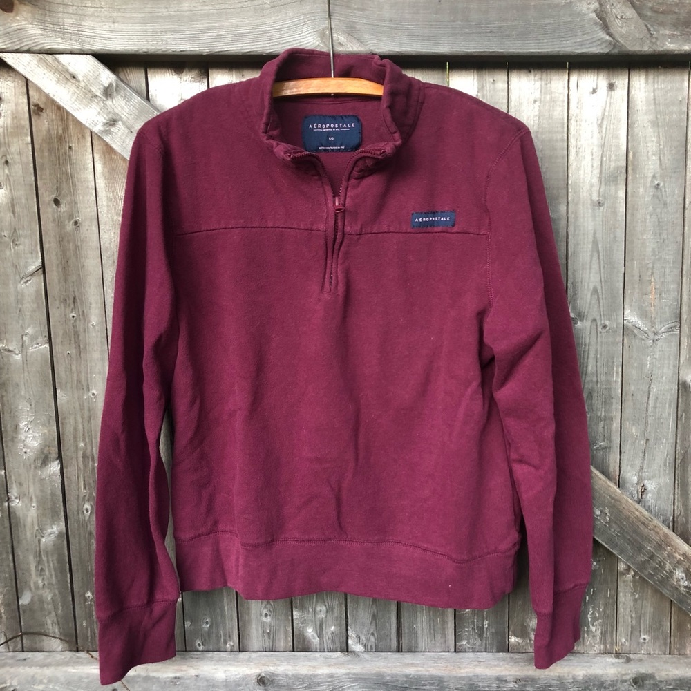 Aeropastle 1/4 ZIP Pullover Girls Sz LG